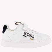 Boss Jongens Sneakers Wit