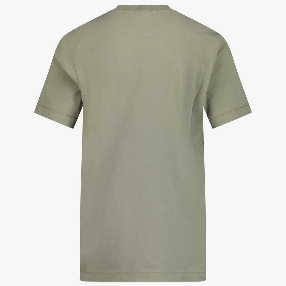 Stone Island Kinder Jongens T-Shirt In Olijf Groen