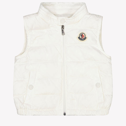 Moncler New Amaury Baby Boys Bodywarmer In White