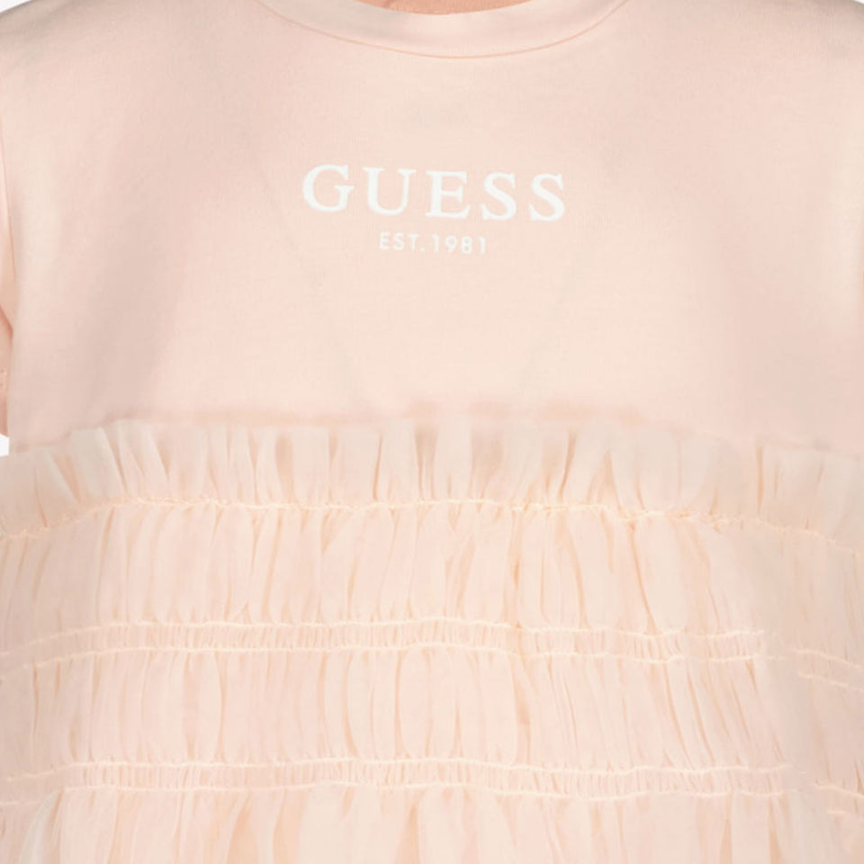 Guess Kinder Meisjes Jurk In Licht Roze