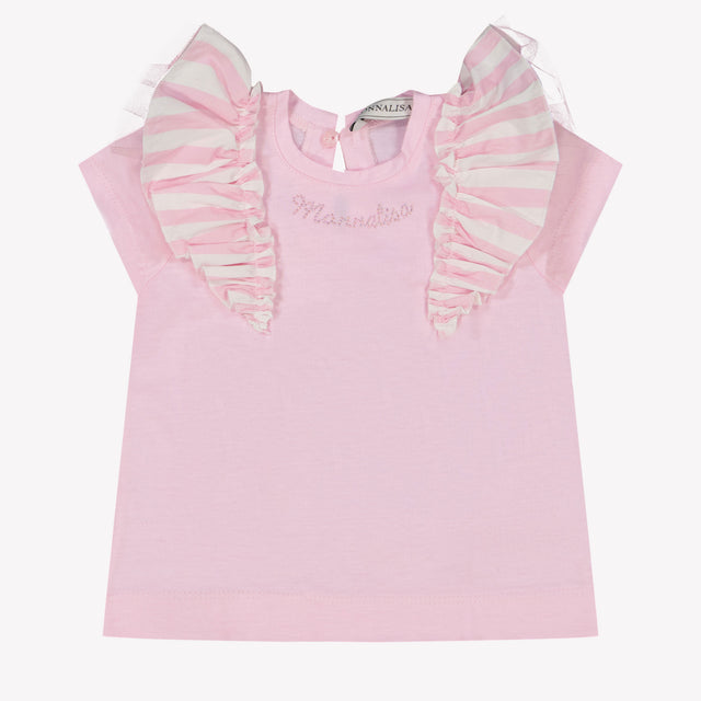 MonnaLisa Baby Girls T-Shirt in Light Pink