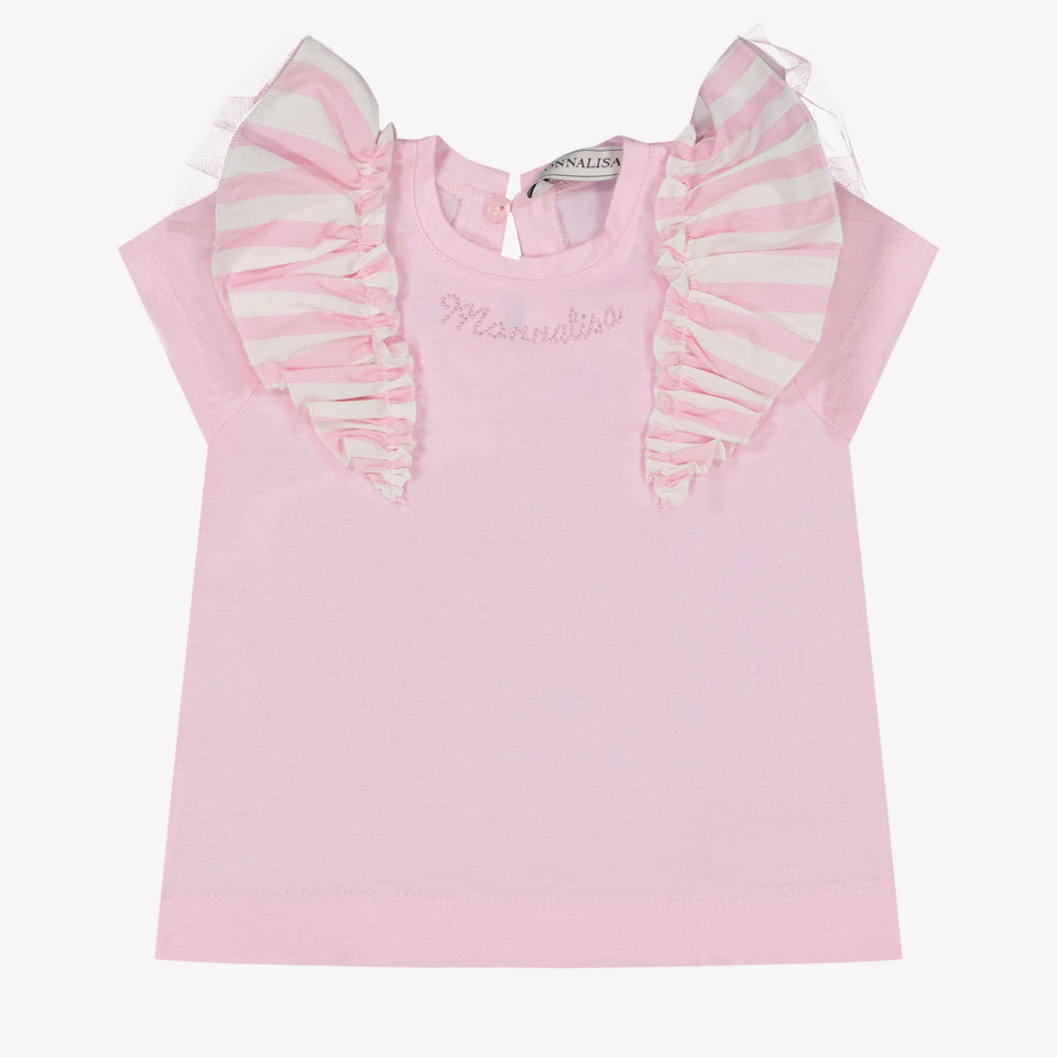 MonnaLisa Baby Girls T-Shirt in Light Pink