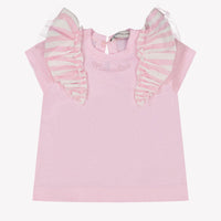 MonnaLisa Baby Meisjes T-Shirt in Licht Roze
