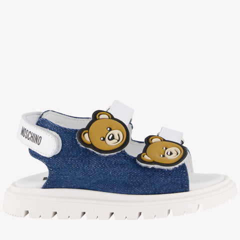 Moschino Unisex Sandals In Jeans