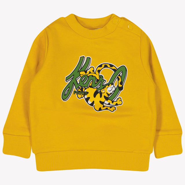 Kenzo Kids Baby Jongens Trui Geel Superstellar