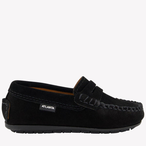 Atlanta Moccas Unisex Shoes  Black