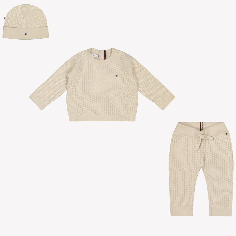 Tommy Hilfiger Baby Unisex Setje Licht Beige