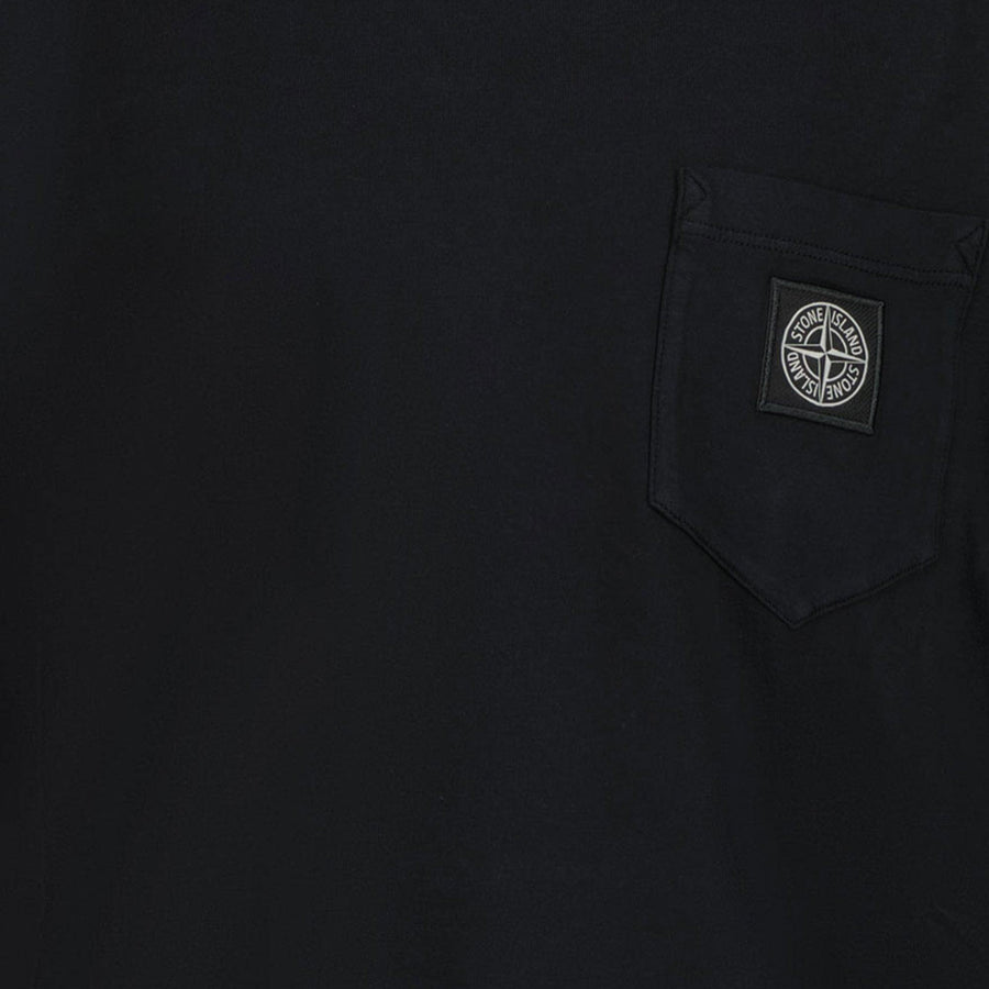 Stone Island Kids Boys  T-Shirt Black
