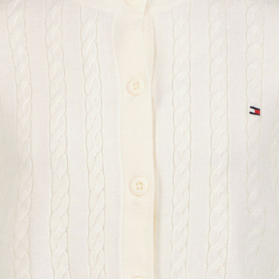 Tommy Hilfiger Kinder Meisjes Vest Off White