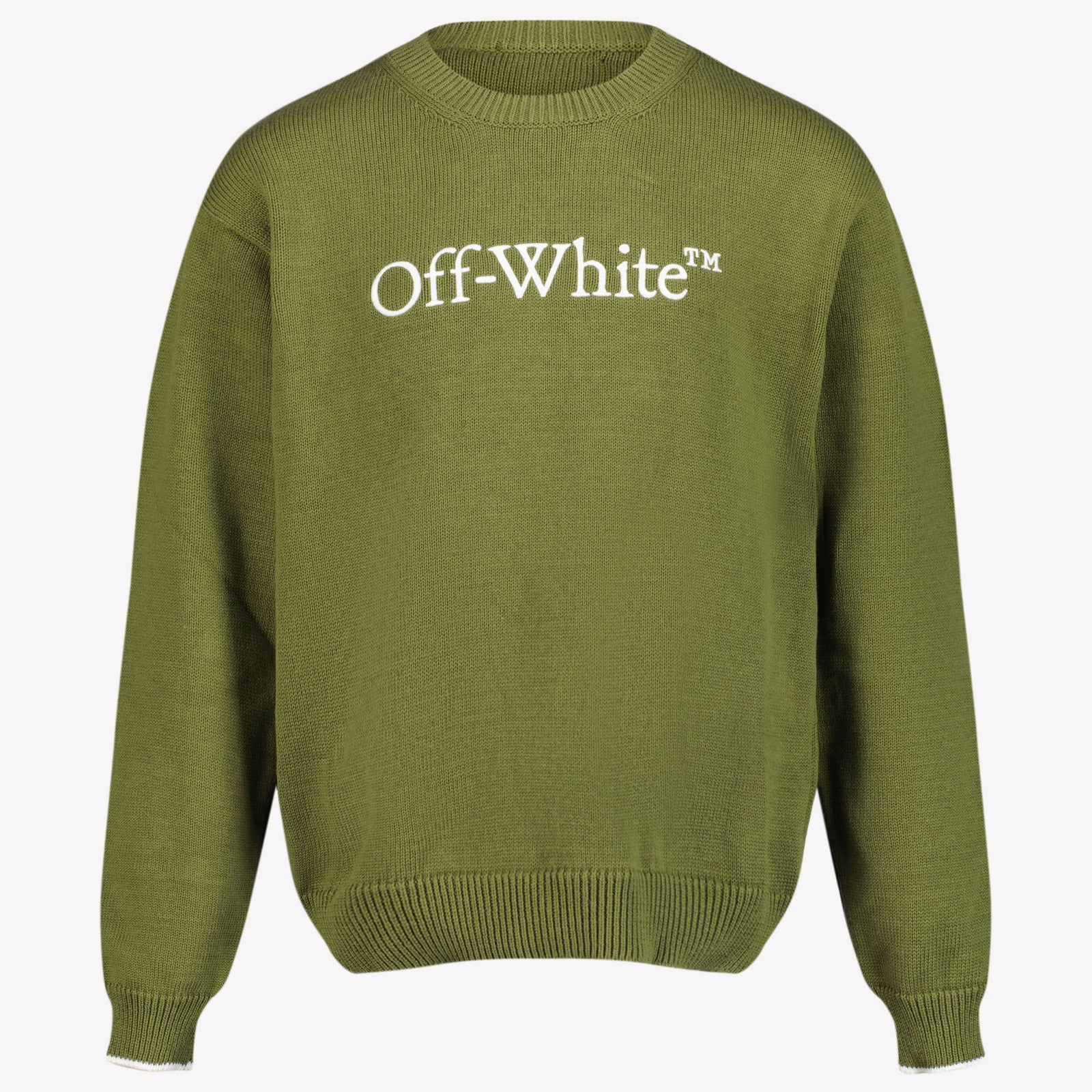 Off-White Boys sweater Olive Green