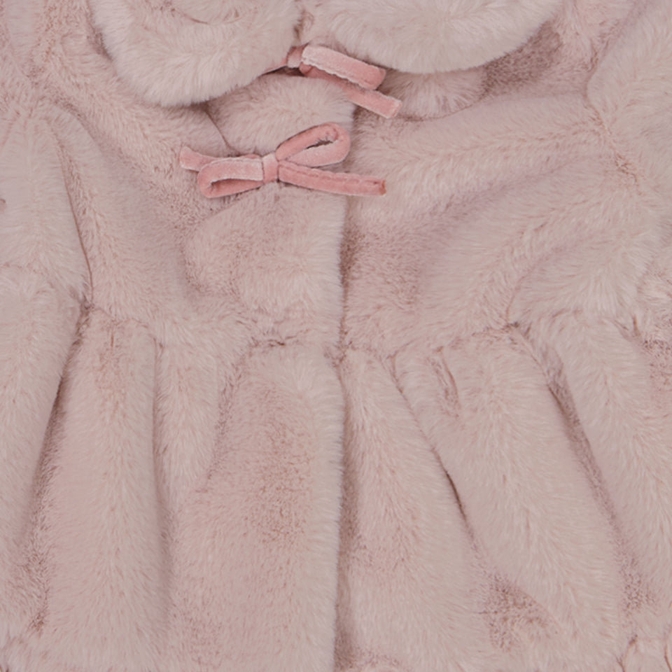 MonnaLisa Girls Faux Fur Jacket Light Pink