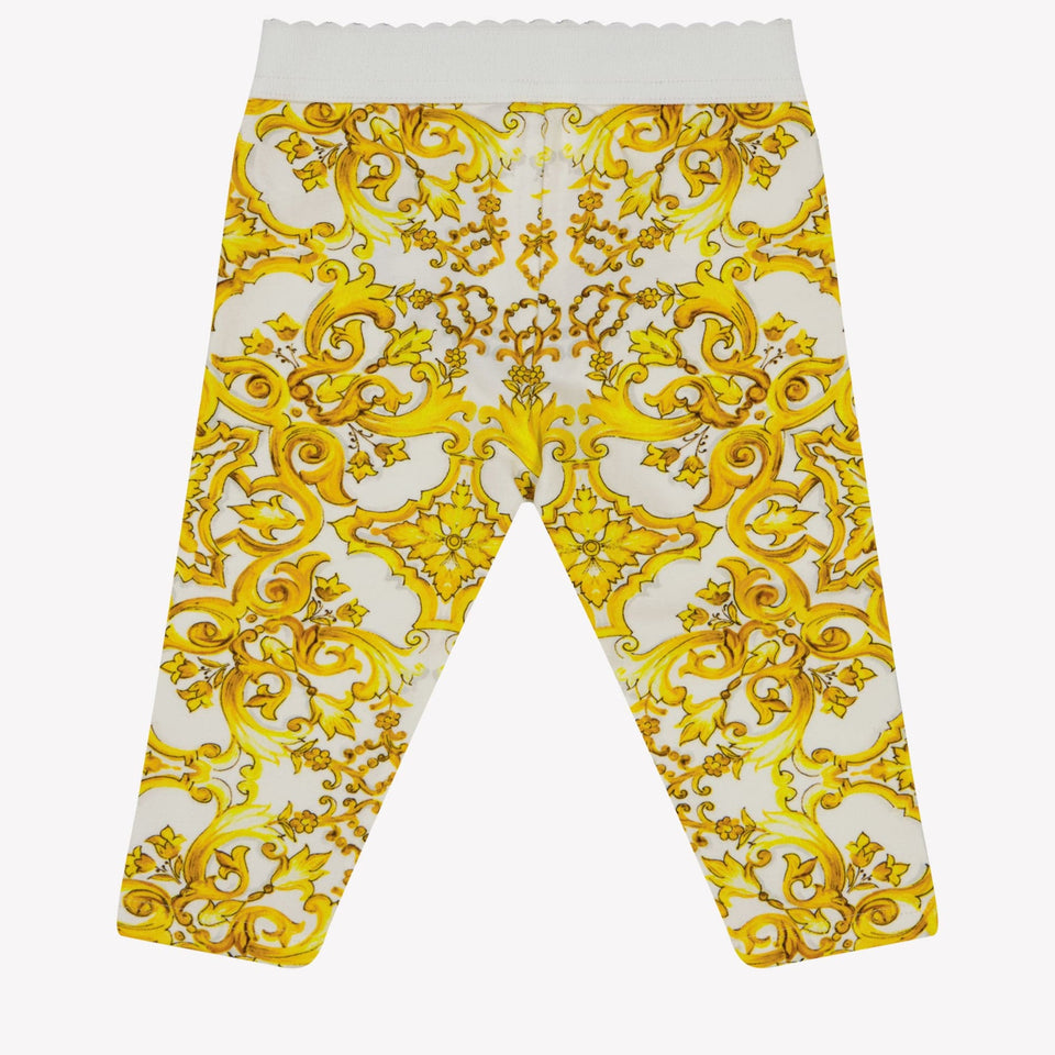 Dolce & Gabbana Baby Meisjes Legging Geel