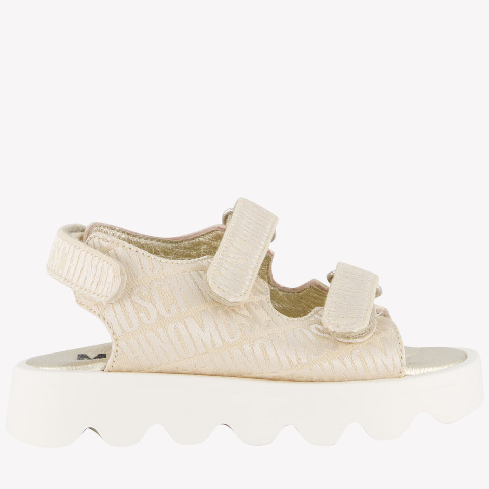 Moschino Unisex Sneakers In Beige