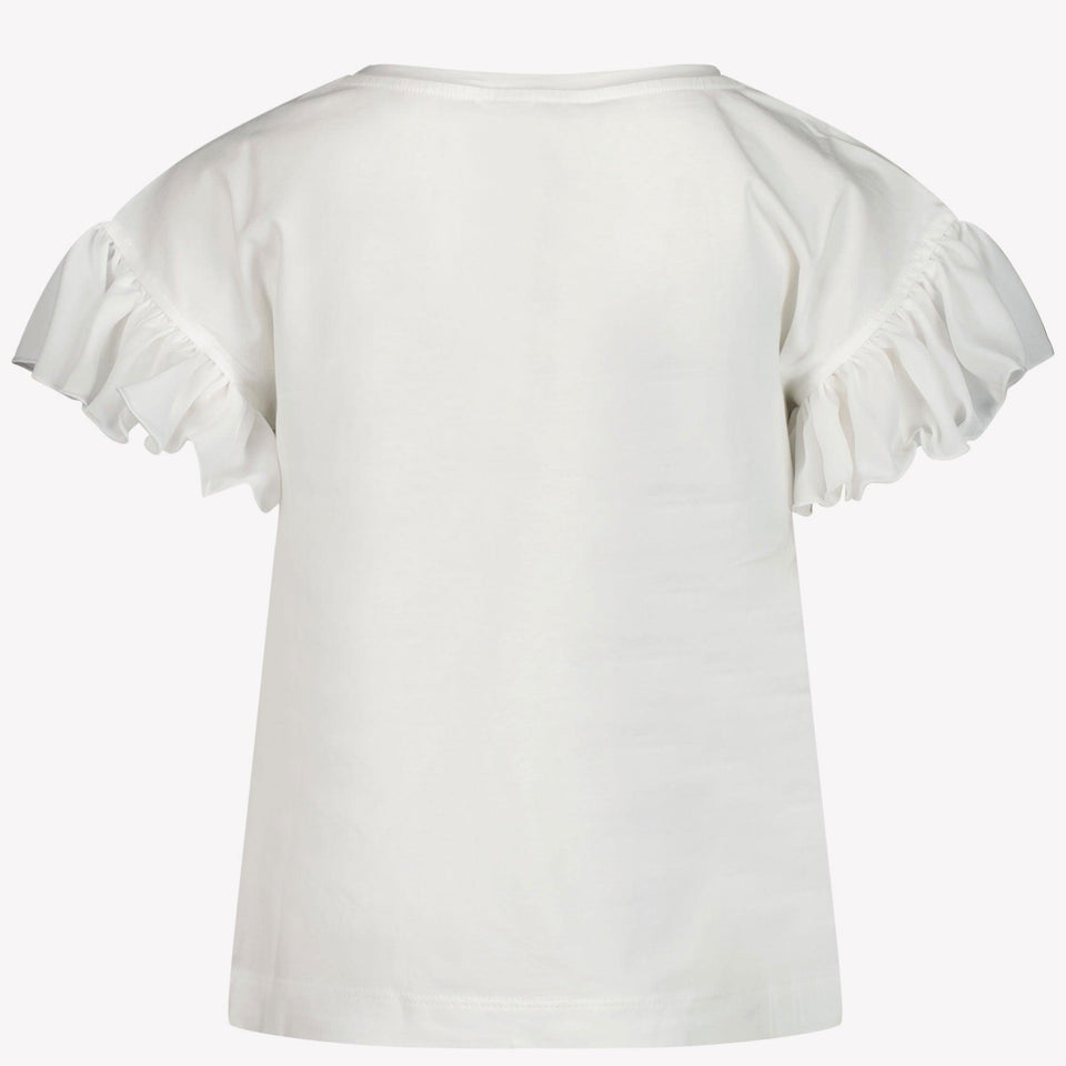 MonnaLisa Kinder Meisjes T-Shirt In Wit