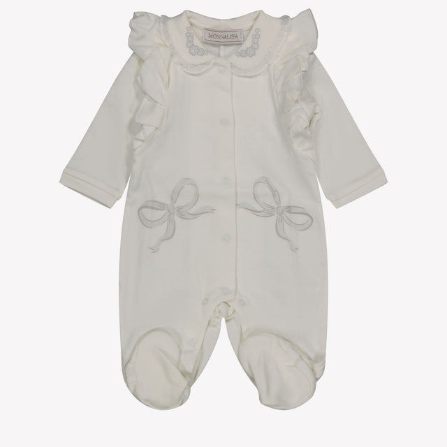 Monnalisa Baby Meisjes Boxpakje Off White 1mnd