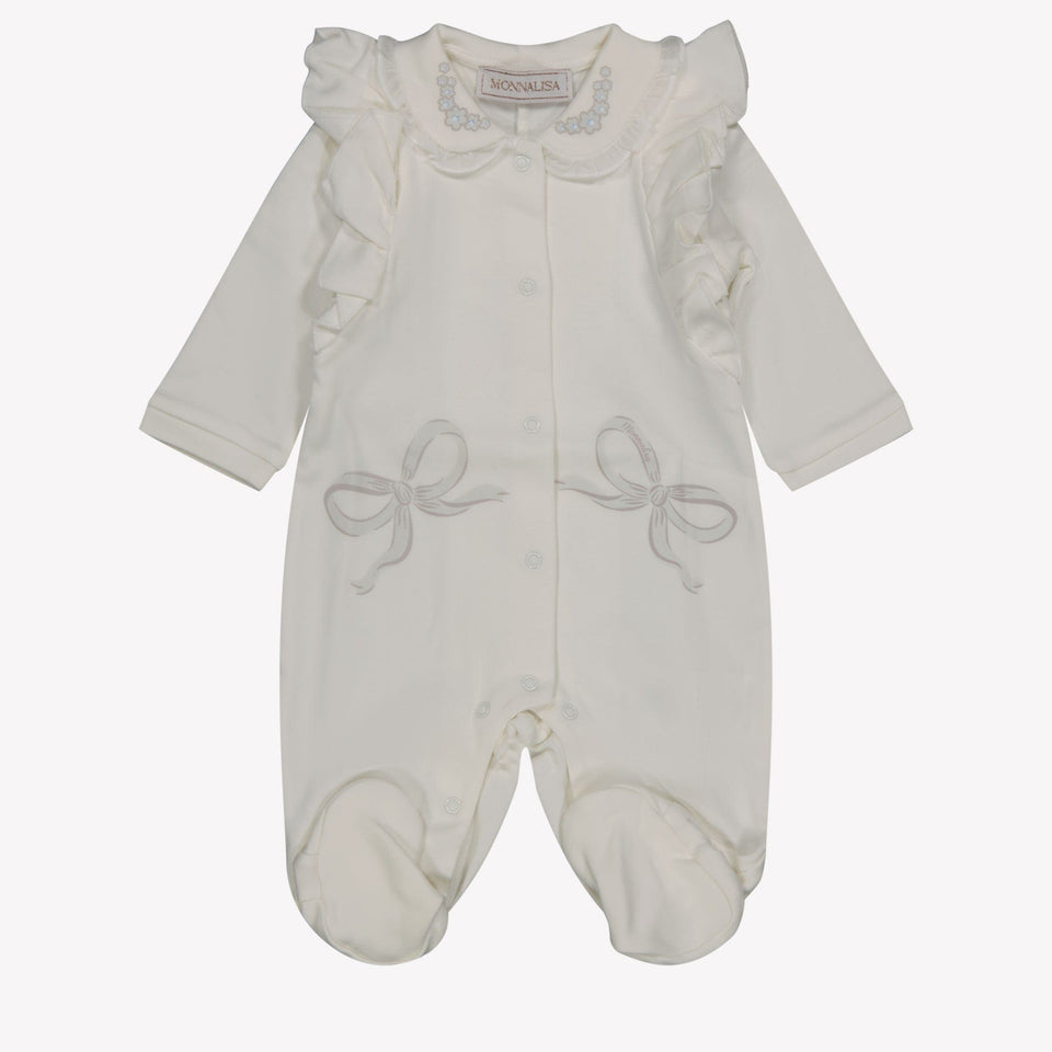 Monnalisa Baby Meisjes Boxpakje Off White 1mnd