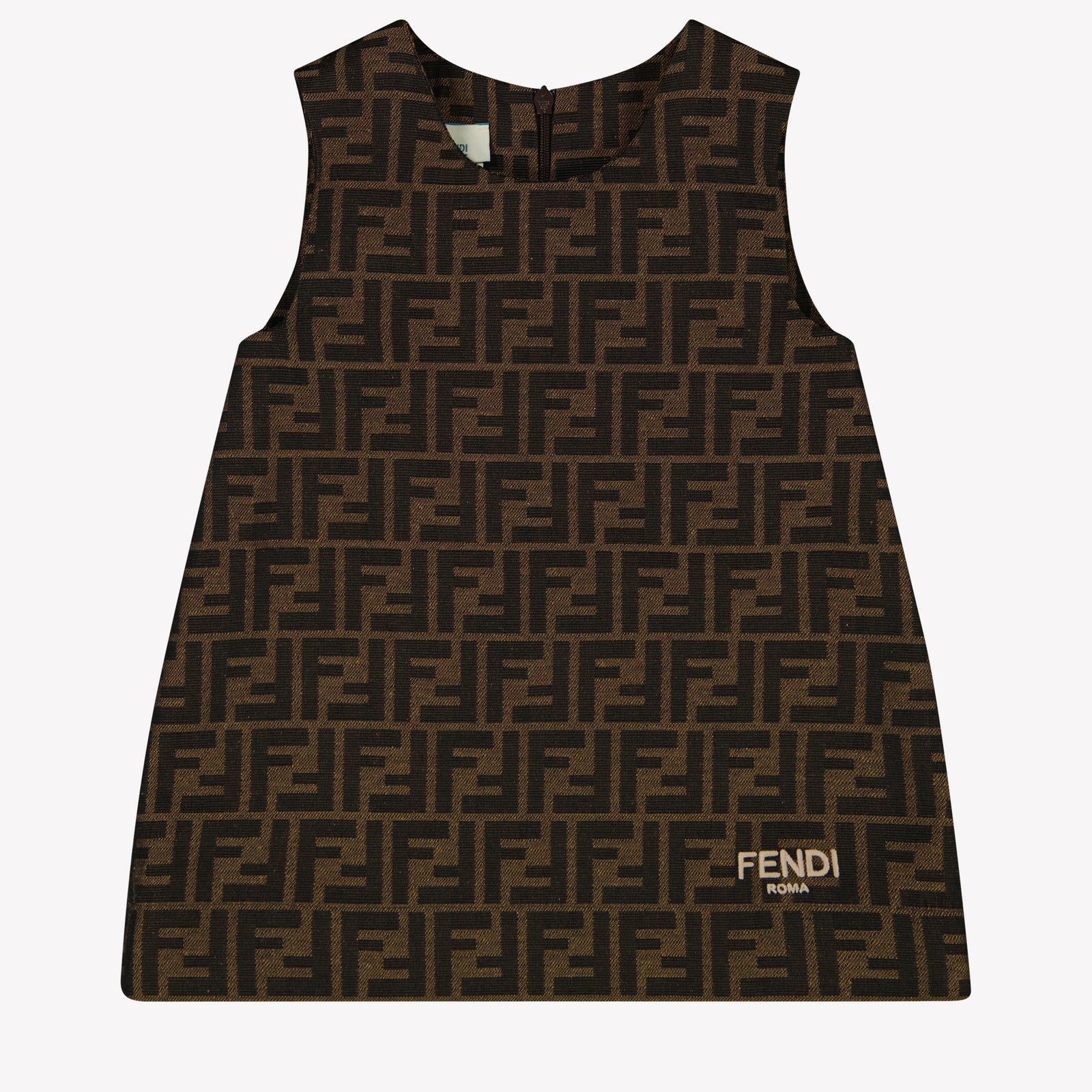 Fendi Baby Girls Dress Brown