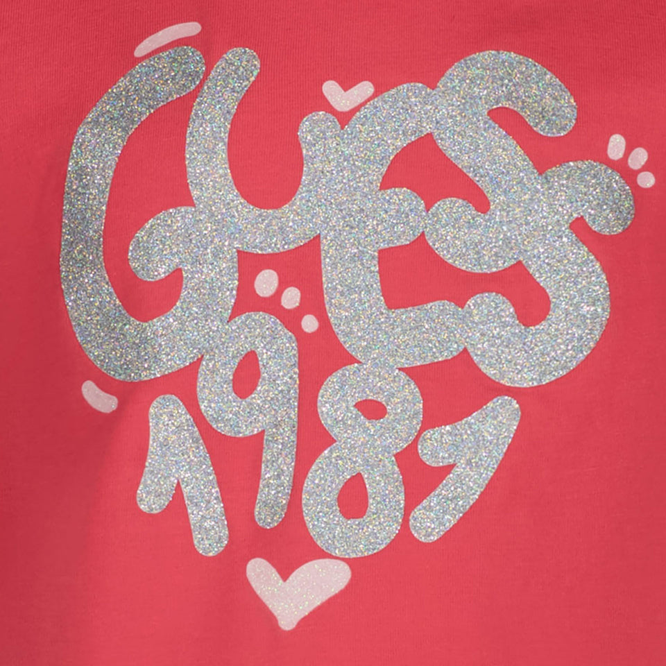 Guess Kids Girls in T-Shirt Fuchsia