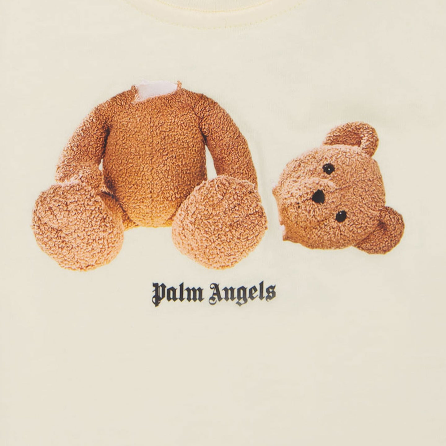 Palm Angels Baby Unisex T-shirt in OffWhite