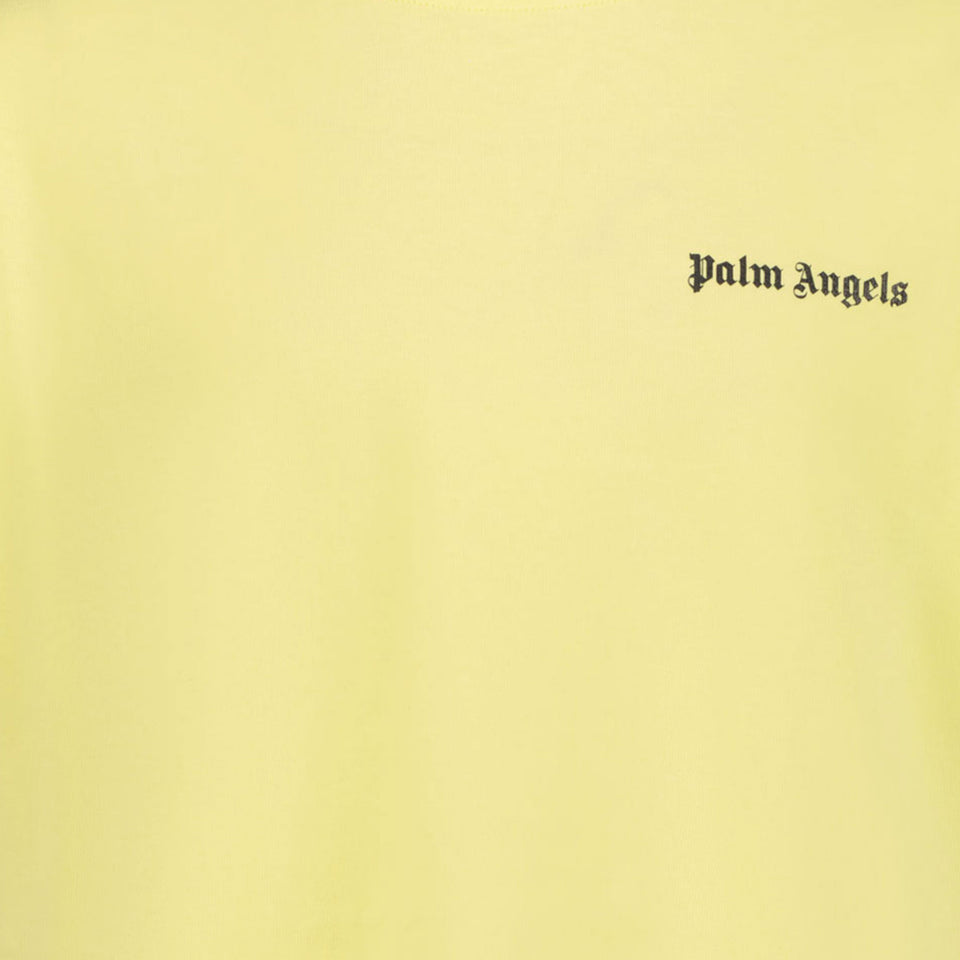 Palm Angels Kinder Jongens T-Shirt In Geel