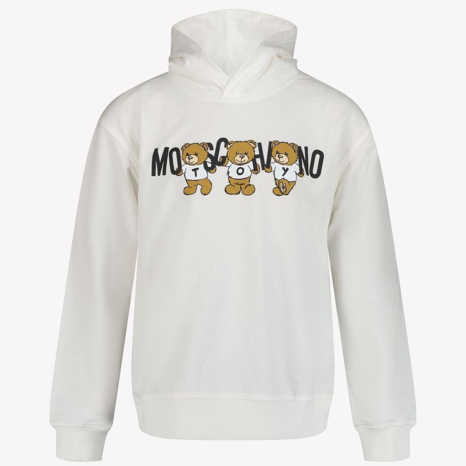 Moschino Unisex Trui Off White 4Y