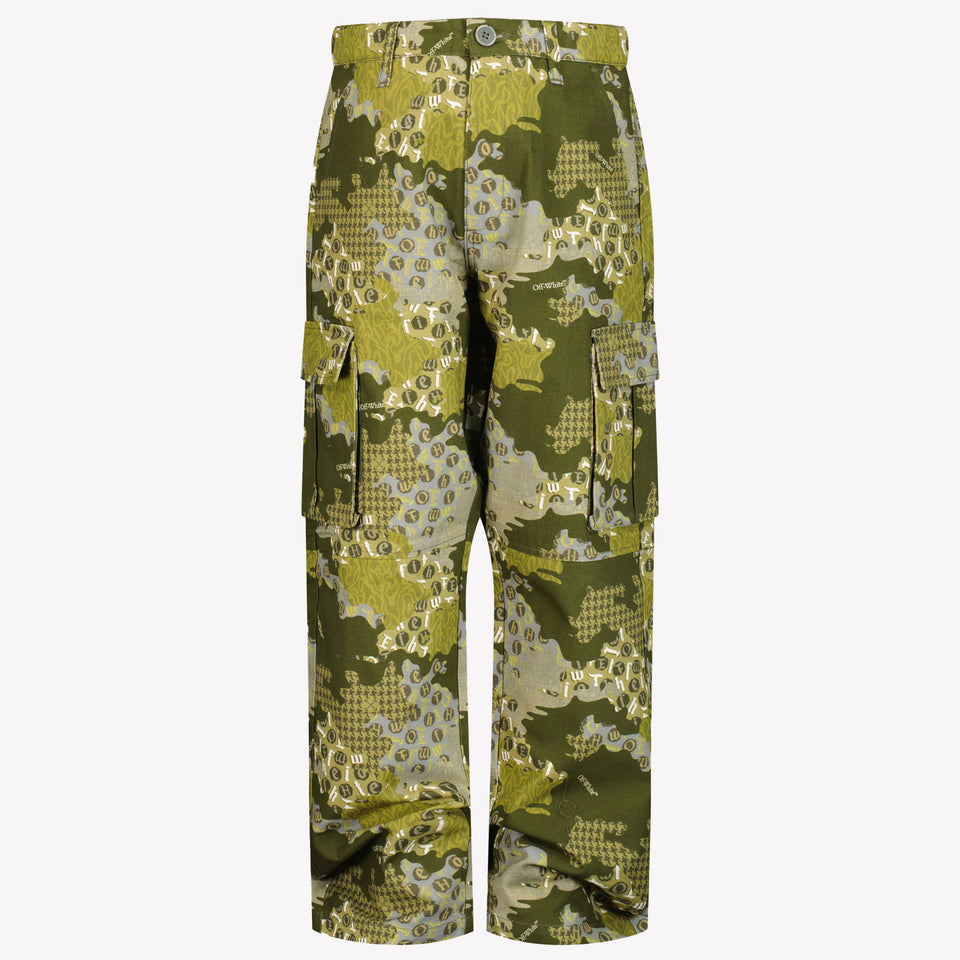 Off-White Boys Pants Army