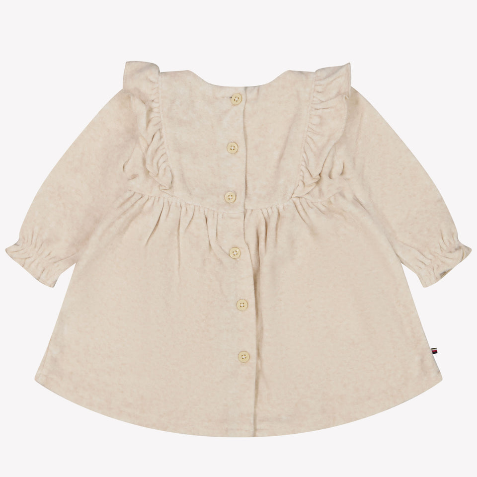 Tommy Hilfiger Baby Meisjes Jurk Beige