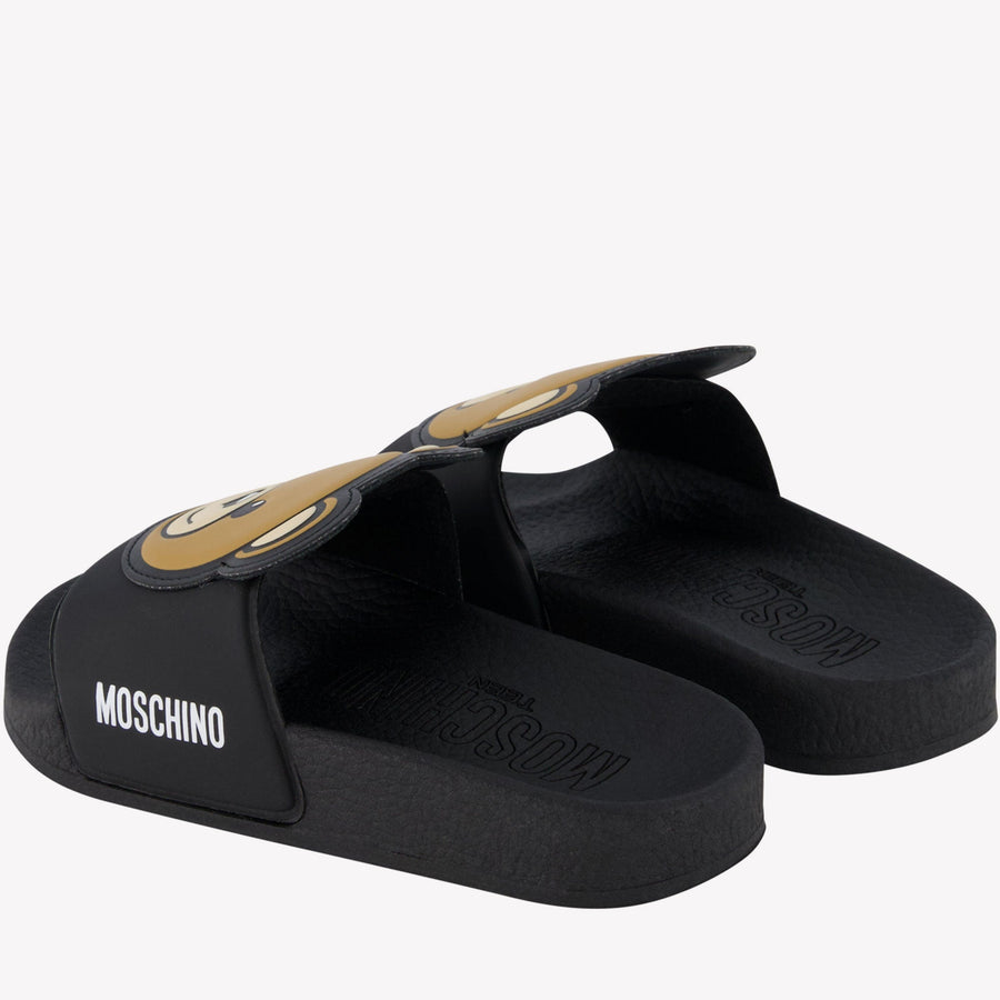 Moschino Kinder Unisex Slippers Zwart