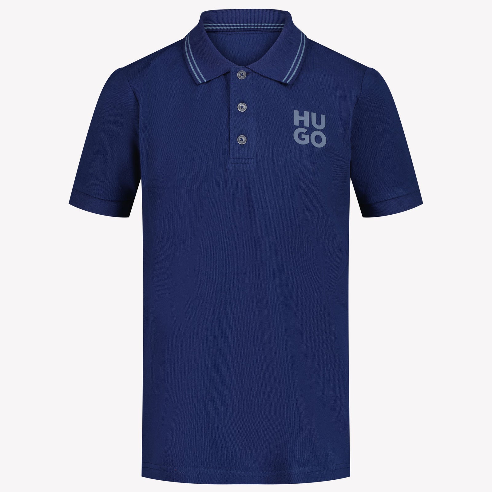 Hugo Kinder Jongens Polo Blauw