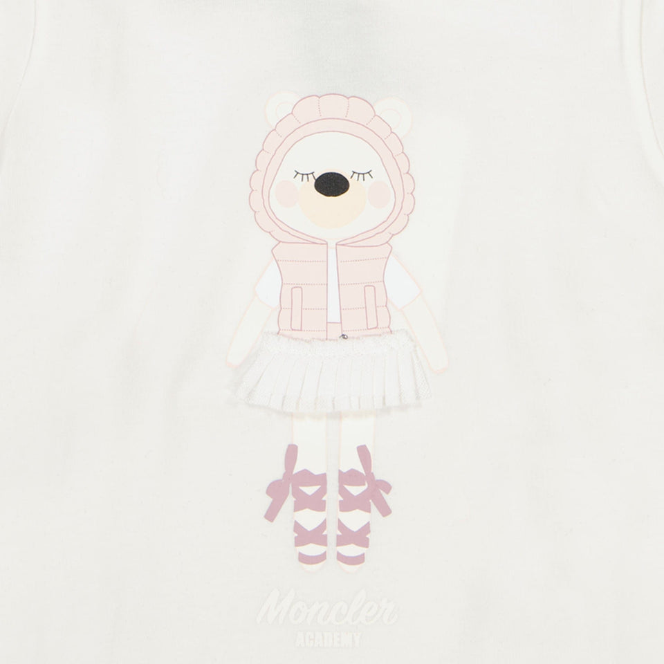 Moncler Baby Meisjes T-Shirt Off White