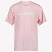 Dsquared2 Meisjes T-shirt Licht Roze