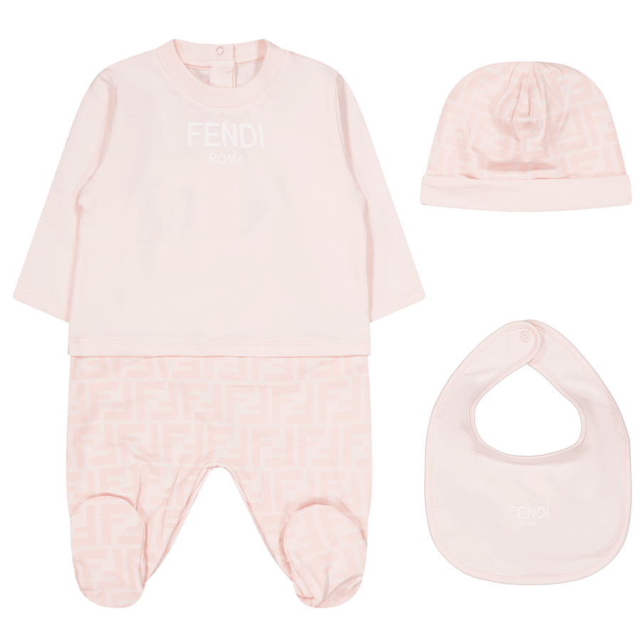 Fendi Baby Girls Romper Light Pink