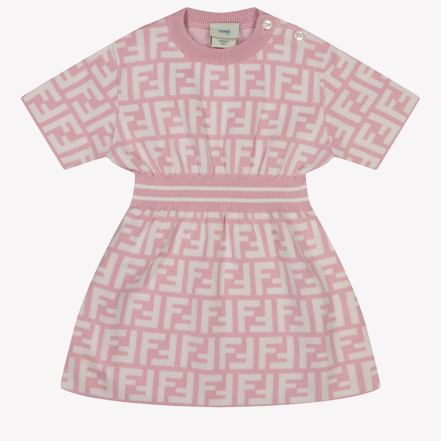 Fendi Baby Meisjes Jurk In Licht Roze