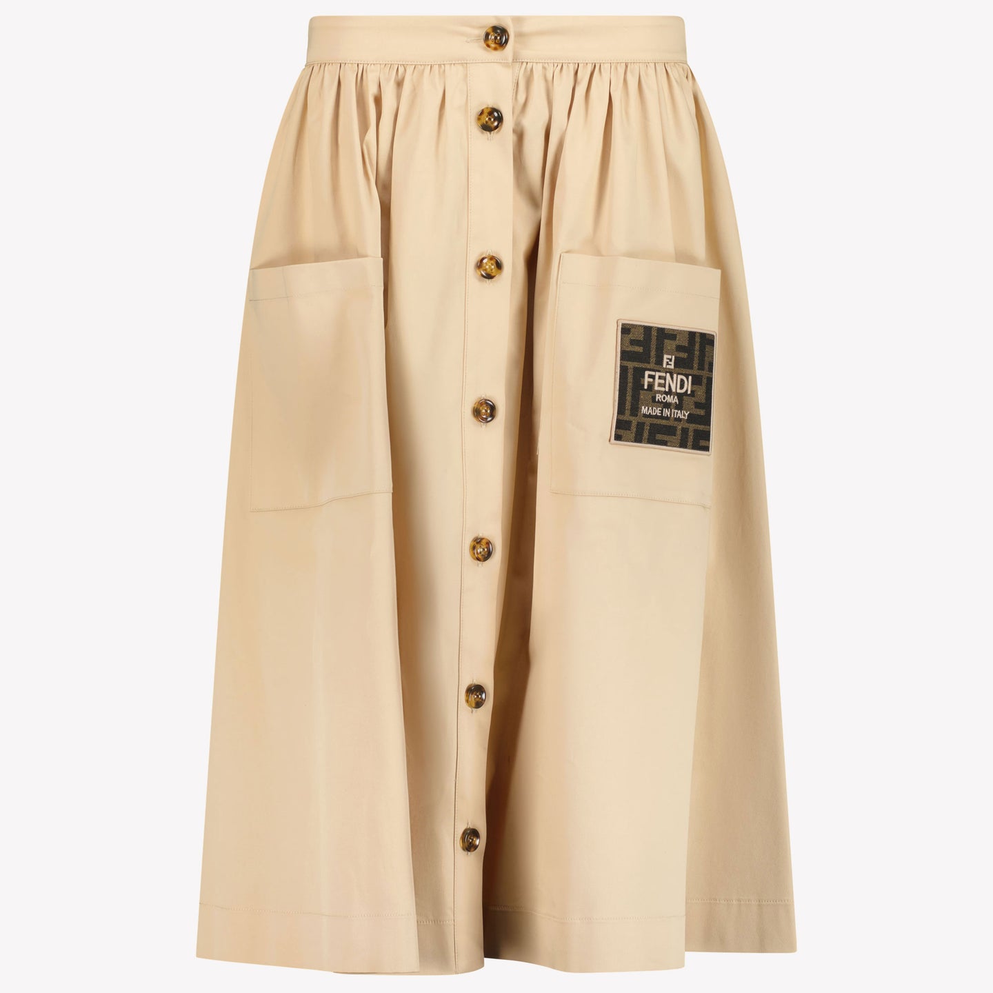 Fendi Kids Girls Skirt Beige