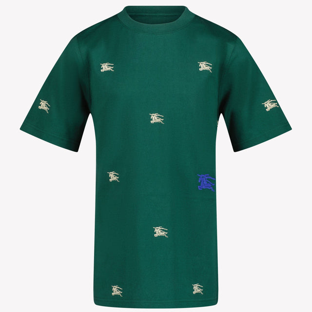 Burberry Unisex T-shirt Donker Groen 3Y