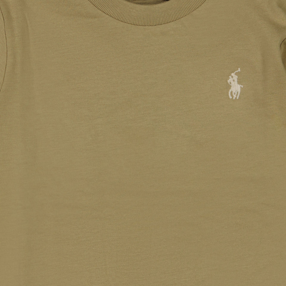 Ralph Lauren Baby Jongens T-shirt Zand