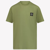 Stone Island Jongens T-shirt Olijf Groen