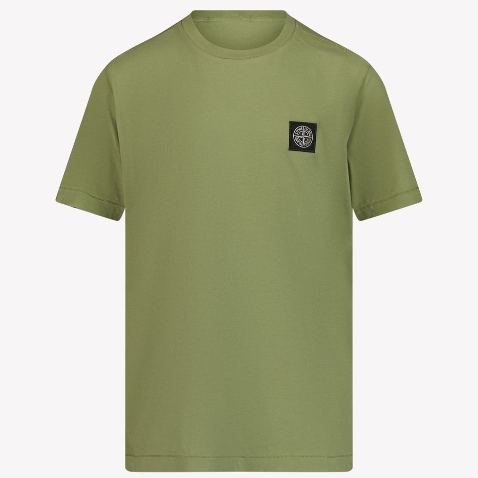Stone Island Jongens T-shirt Olijf Groen 2Y