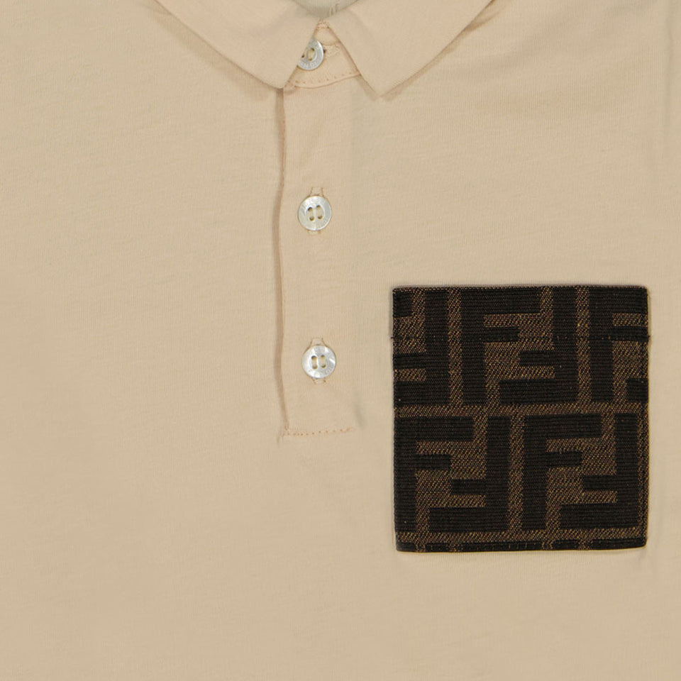 Fendi Baby Jongens Polo In Beige