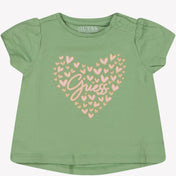 Guess Baby Meisjes T-Shirt Licht Groen