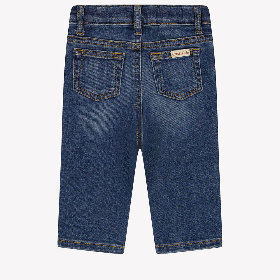 Calvin Klein Baby Unisex Jeans In Donker Blauw