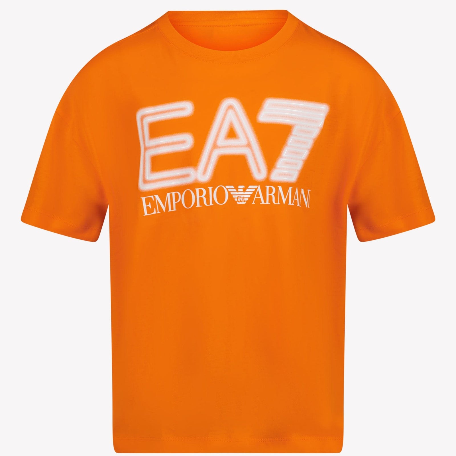Ea7 Kinder Jongens T-shirt Oranje 4Y