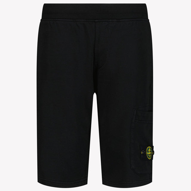 Stone Island Kids Boys Shorts In Black