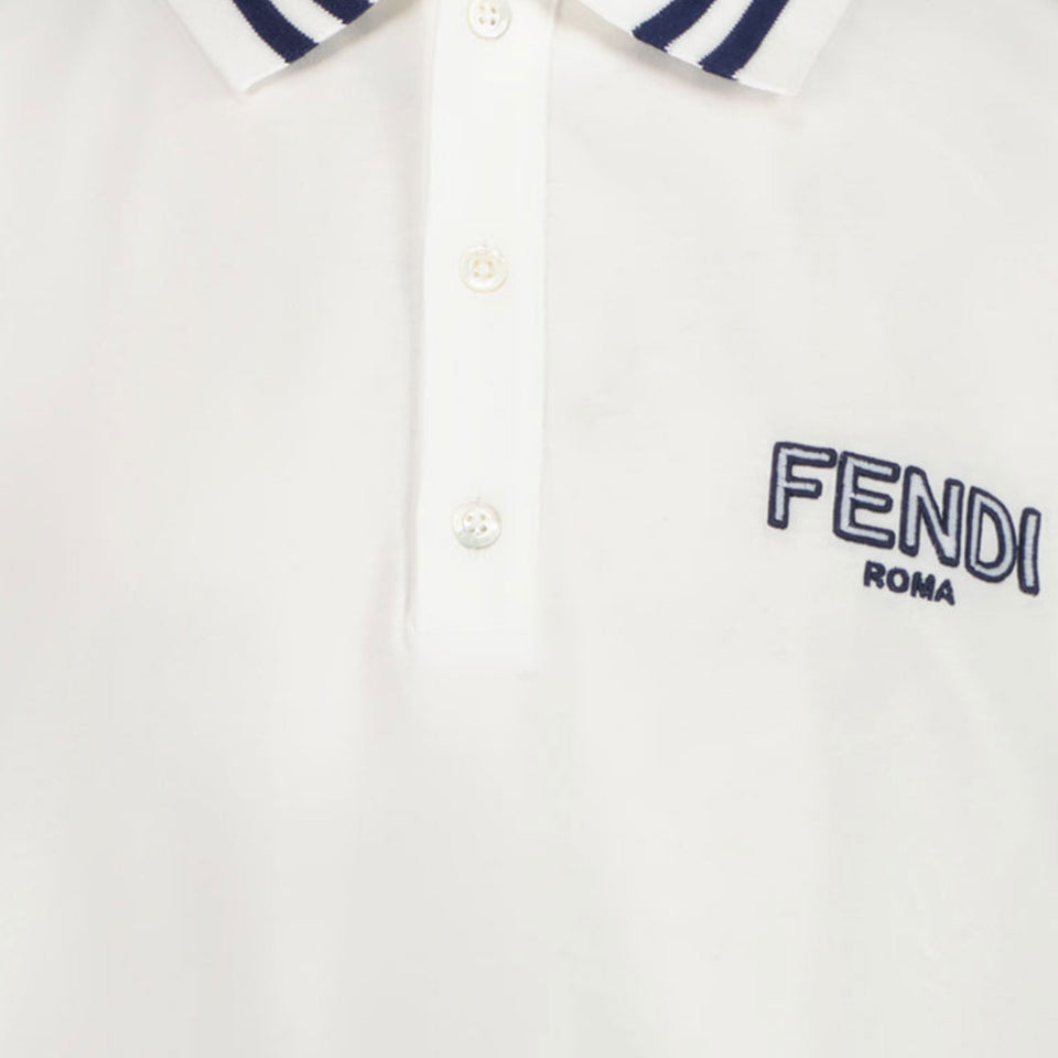 Fendi Kinder Jongens Polo In Wit