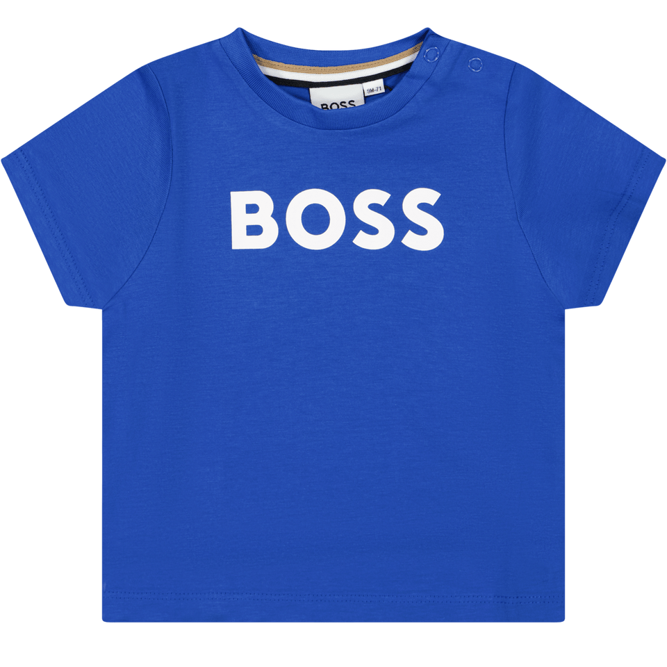 Boss Baby Jongens T-Shirt Cobalt Blauw 6 mnd