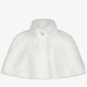 MonnaLisa Girls Faux Fur Jacket White