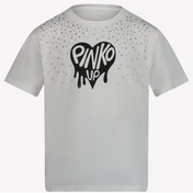 Pinko Kids Girls T-Shirt White