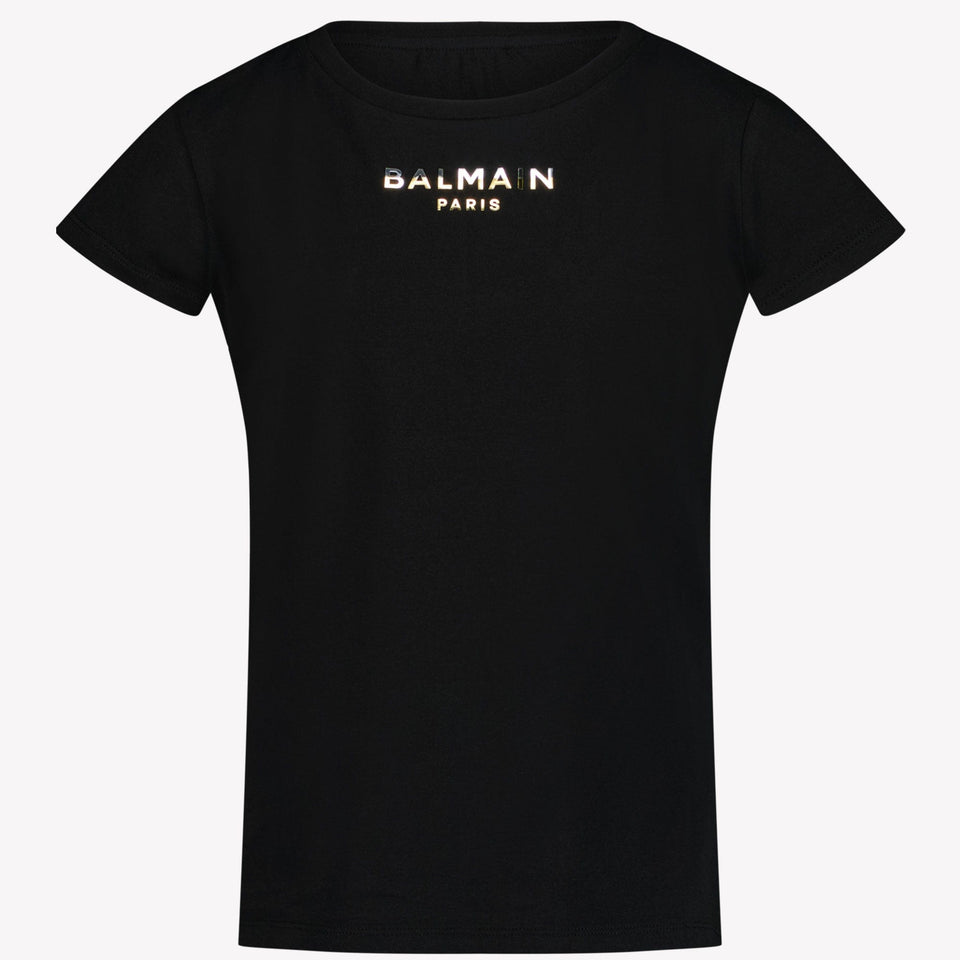 Balmain Kinder Meisjes T-Shirt Zwart 4Y