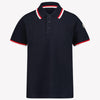Moncler Kids Boys Polo  Navy