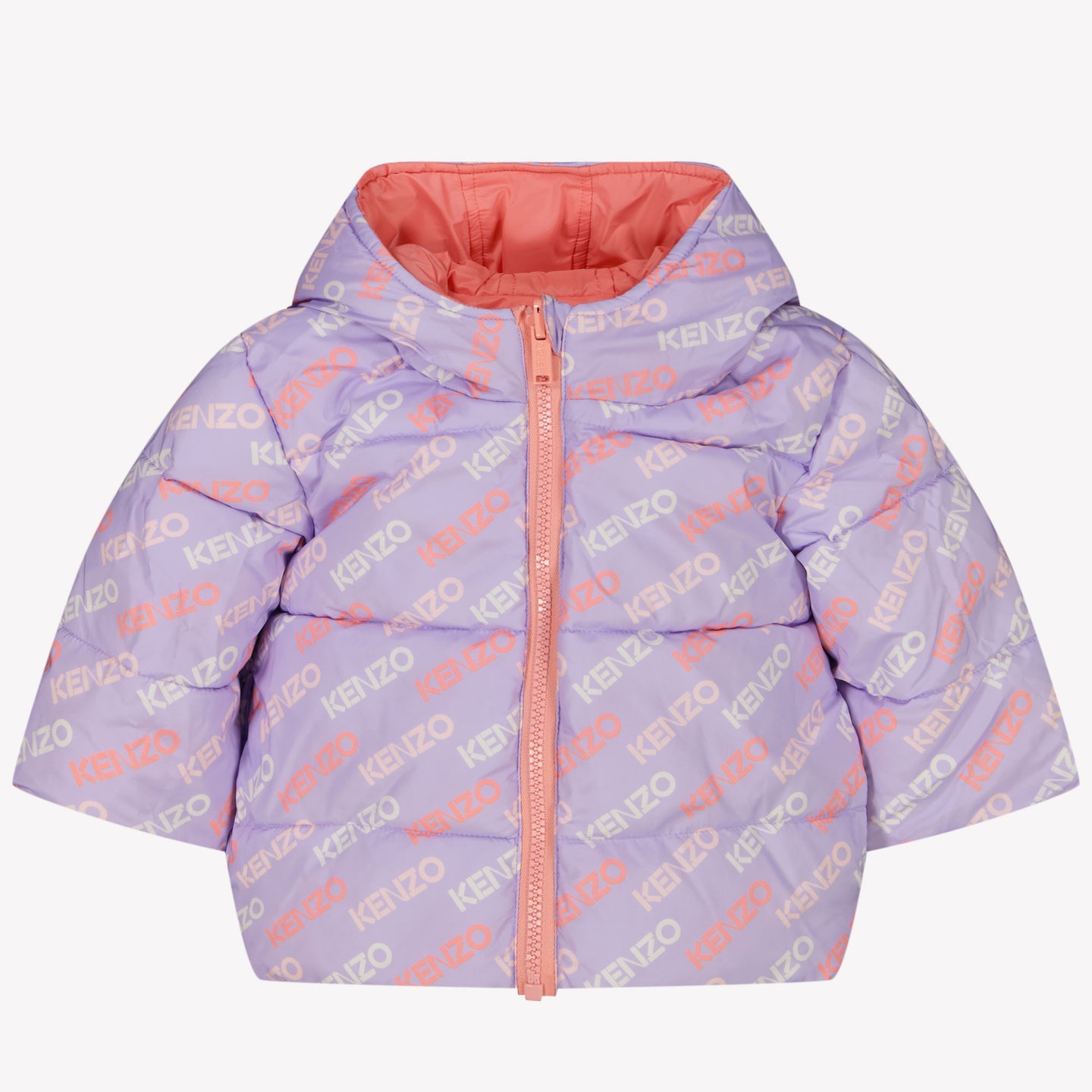 Kenzo Kids Baby Meisjes Winterjas Lila